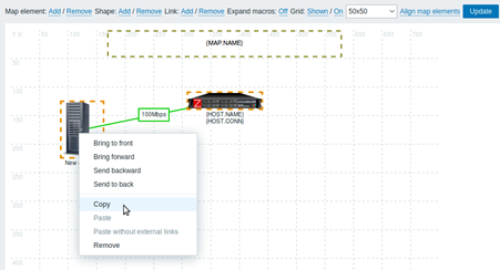 Display showing devices being 						added to Zabbix monitoring